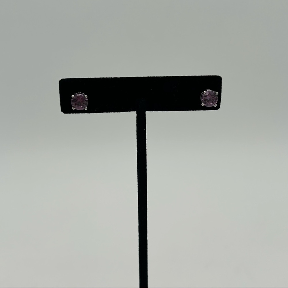 Anna Zuckerman Lilac Silver Studs